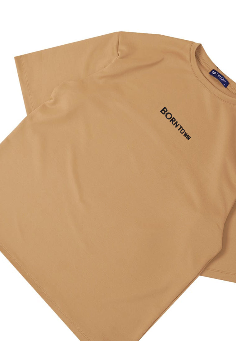 MTV14 oversize kaos unisex scubalux "born to win" khaki