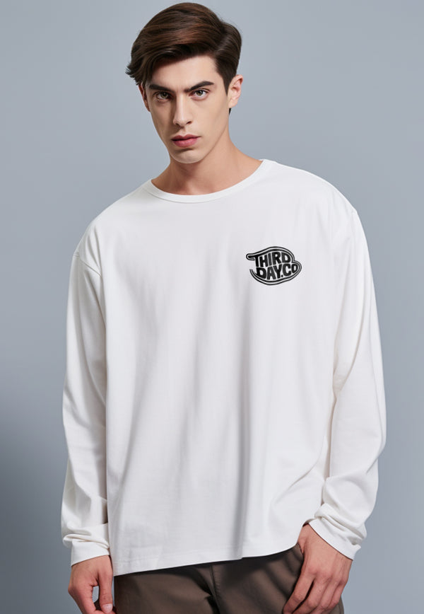 MTV16 kaos lengan panjang premium instacool "thirddayco fish dakir" putih