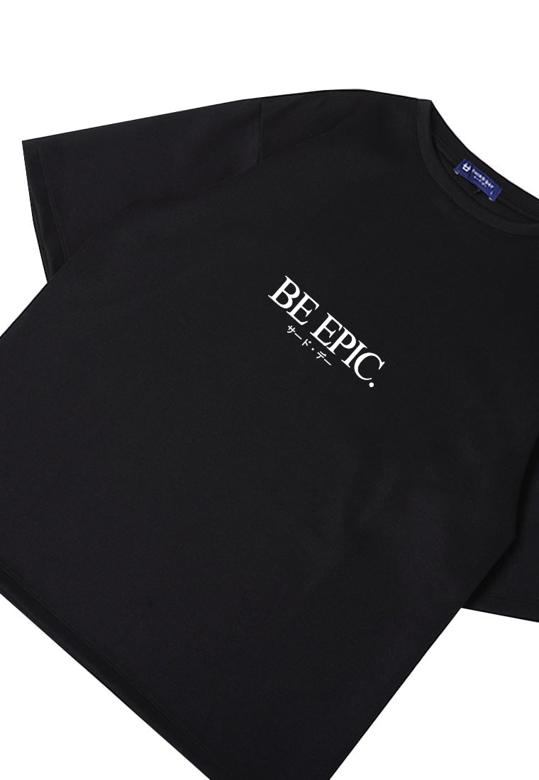 MTV44 Kaos Oversize Kece ScubaLux "be epic" hitam