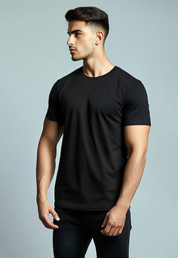 MTV57 kaos t-shirt polos serena hitam