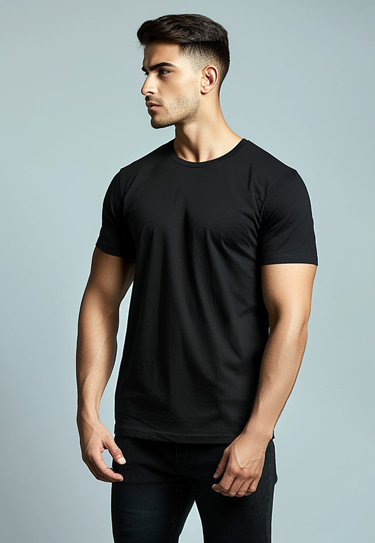 MTV57 kaos t-shirt polos serena hitam
