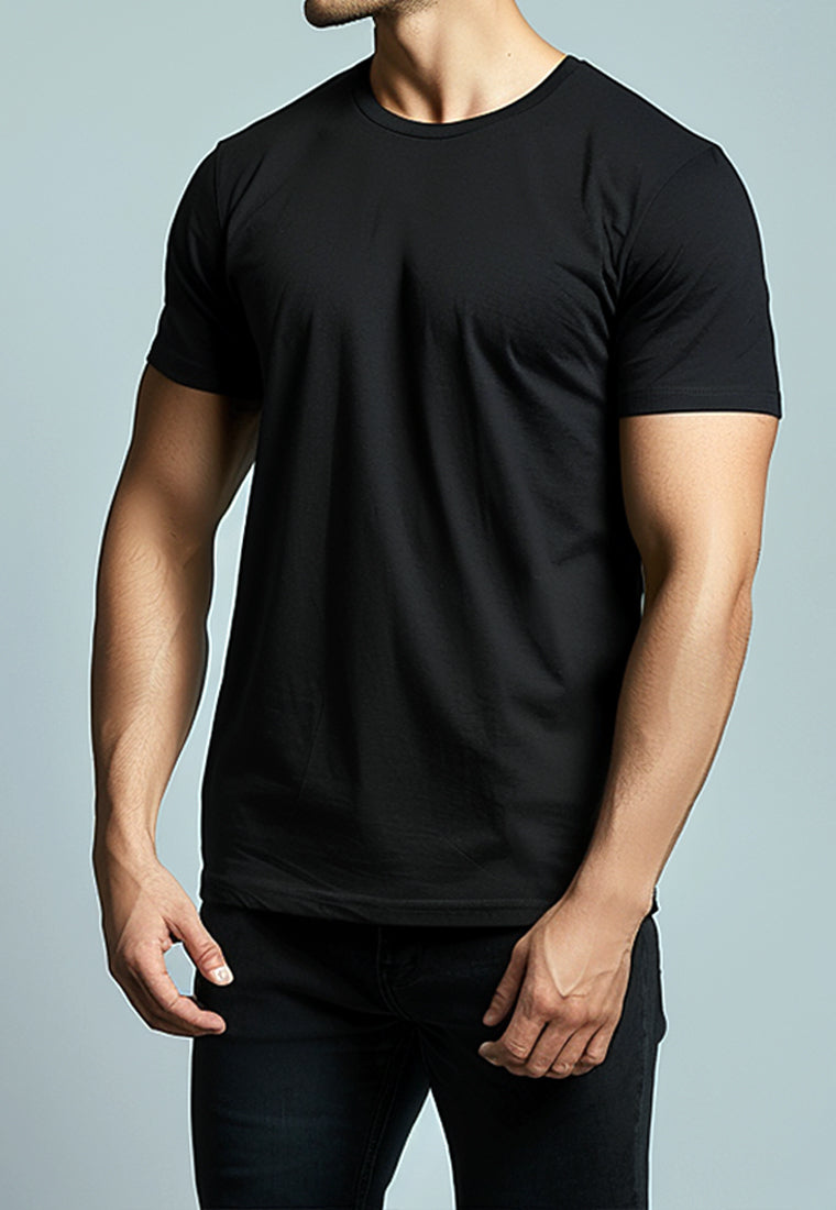 MTV57 kaos t-shirt polos serena hitam