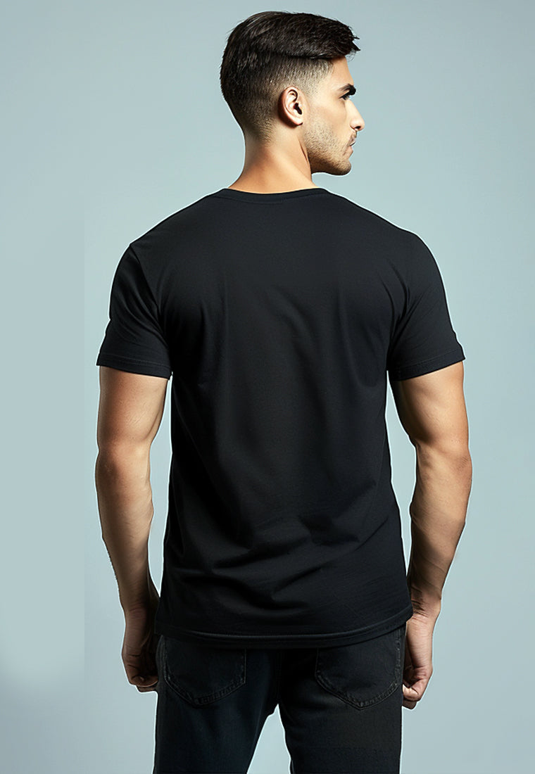 MTV57 kaos t-shirt polos serena hitam