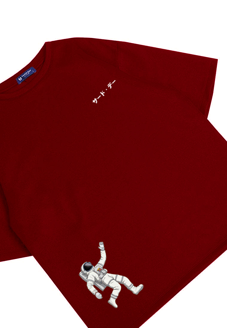 MTV60 kaos oversize distro pria thirdday astronot maroon