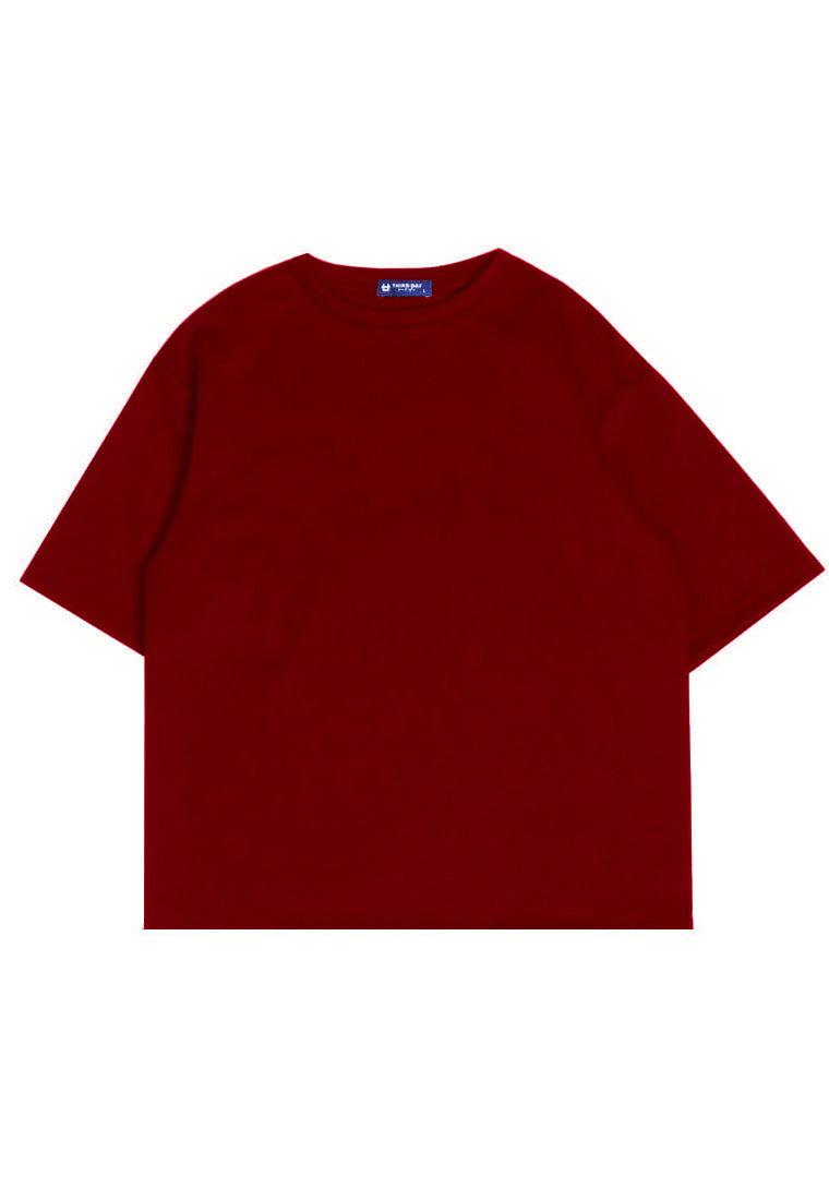 MTV65 Kaos Oversize Gym Bahan Tebal "dont quit" maroon