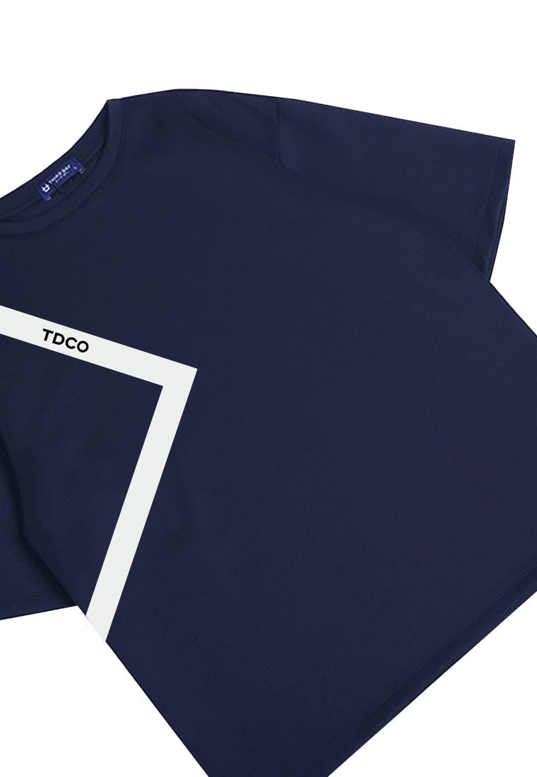 MTV67 Kaos Oversize Distro Pria Triangle Line Tdco navy