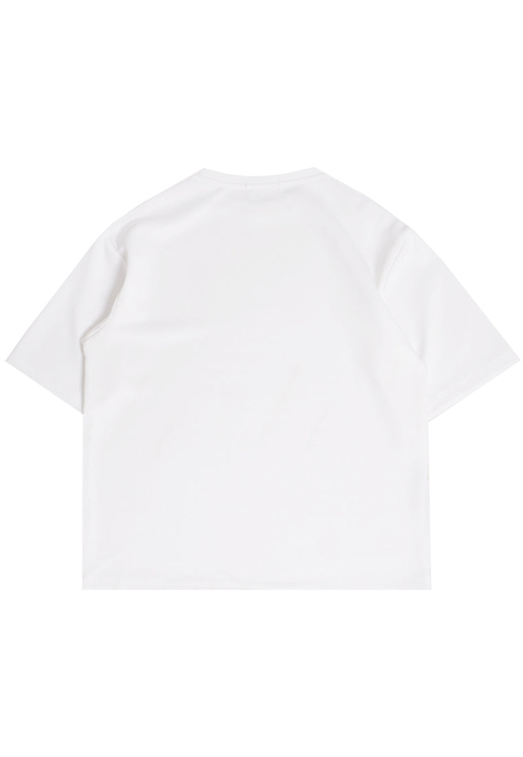 MTW05 kaos oversize keren scubalux "one step at a time" putih