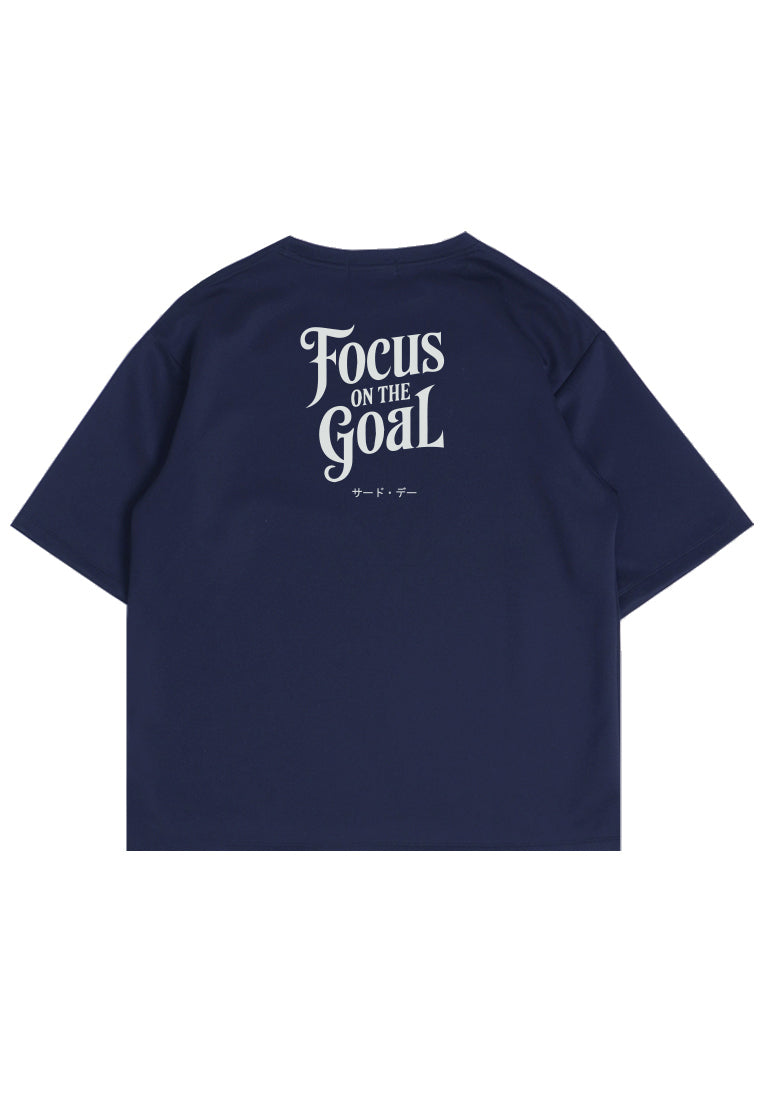 MTW45 Kaos Oversize Gym Scuba Lux "focus on goal " navy