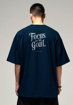 MTW45 Kaos Oversize Gym Scuba Lux "focus on goal " navy