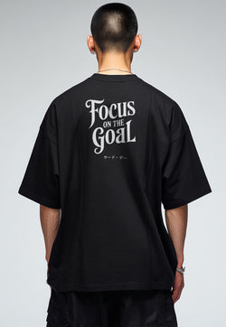 MTW46 Kaos Oversize Gym Scuba Lux "focus on goal " hitam