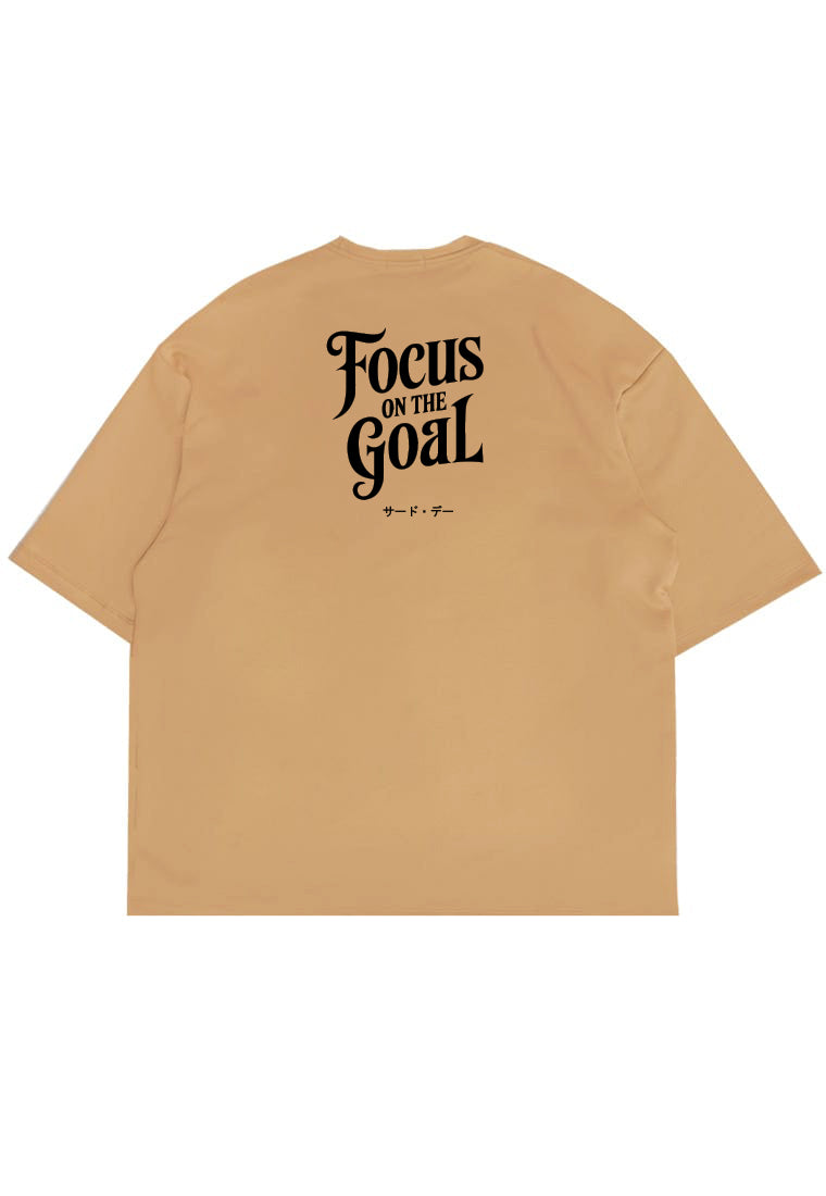 MTW47 Kaos Oversize Gym Scuba Lux "focus on goal " khaki