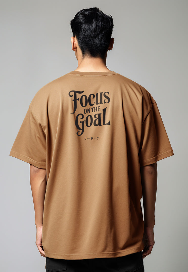 MTW47 Kaos Oversize Gym Scuba Lux "focus on goal " khaki