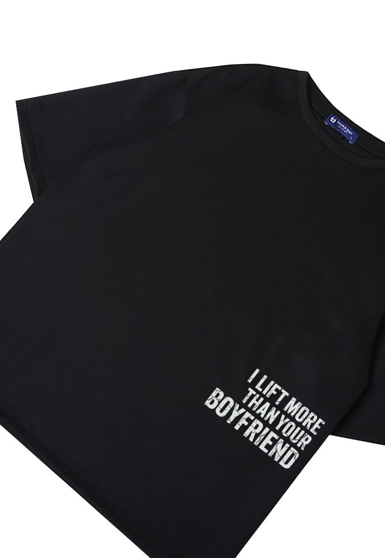 MTW52 Kaos Oversize Gym Lifting ScubaLux "i lift more" hitam