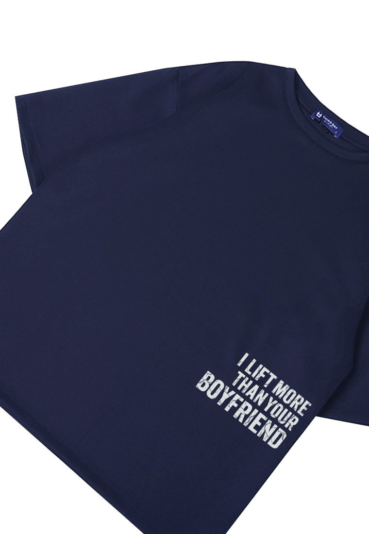 MTW53 Kaos Oversize Gym Lifting ScubaLux "i lift more" navy