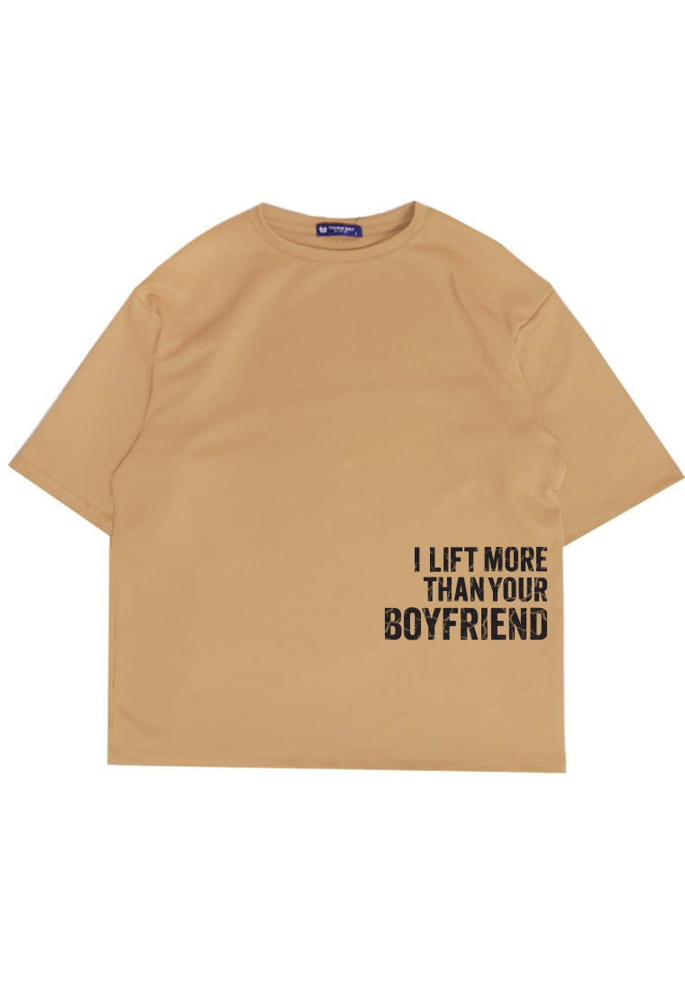 MTW54 Kaos Oversize Gym Lifting ScubaLux "i lift more" khaki