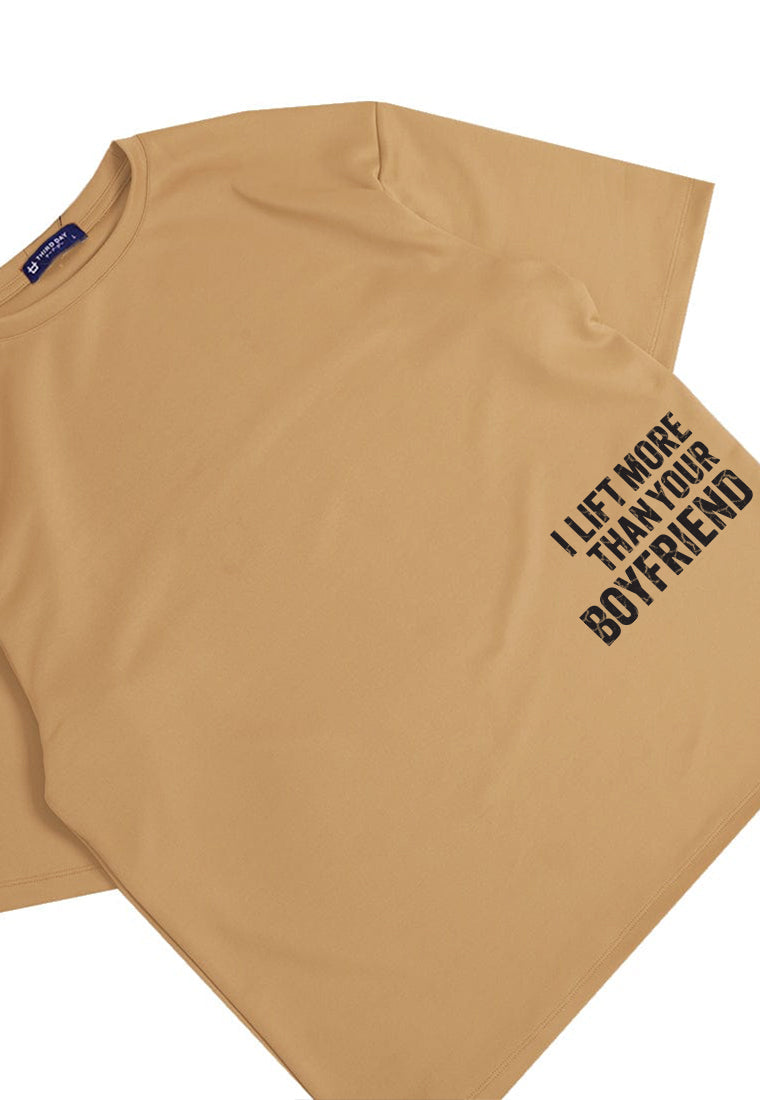 MTW54 Kaos Oversize Gym Lifting ScubaLux "i lift more" khaki