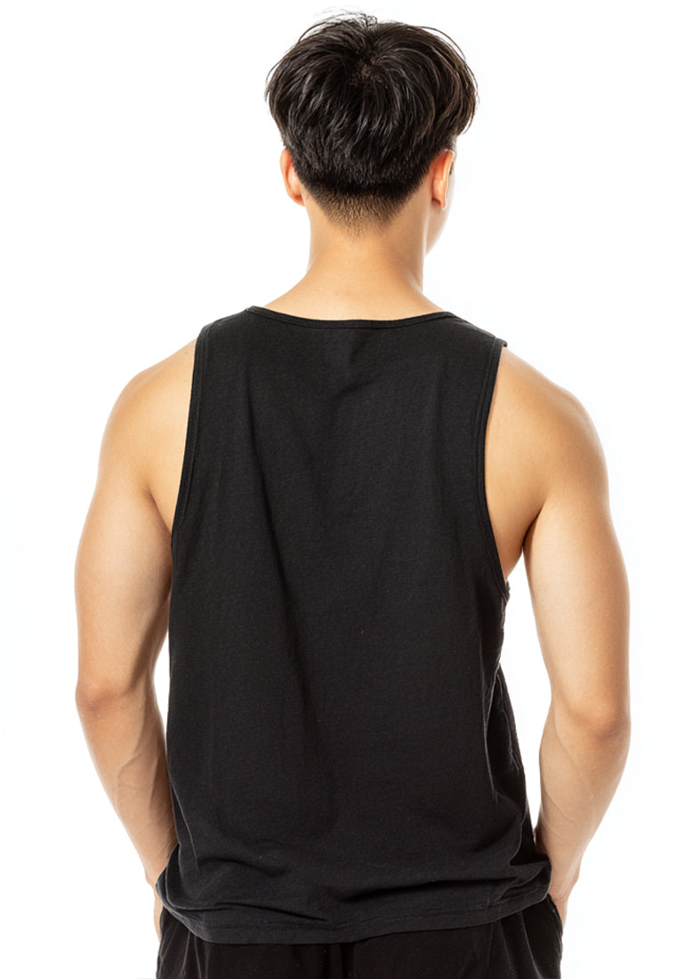 MTW72 Kaos Kutung Tank Top Instacool "pain and fuel" hitam