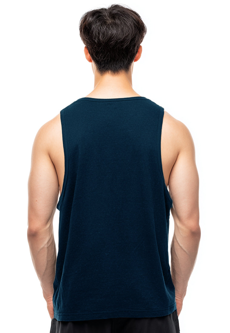 MTW75 Kaos Kutung Tank Top Instacool "start doing" navy