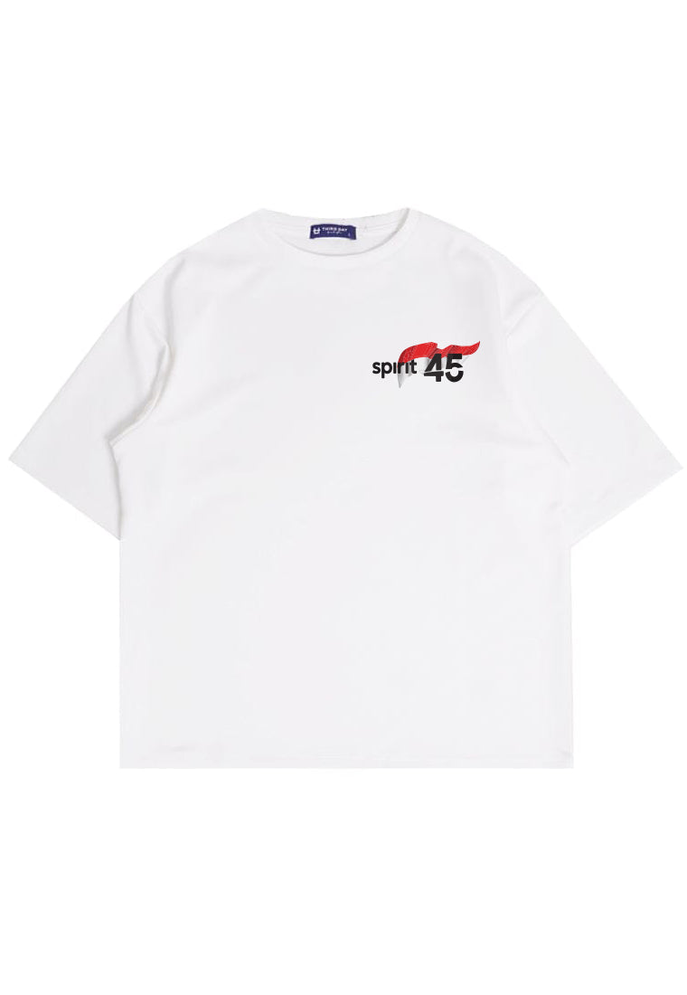 MTW90 Kaos Oversize Merah 17 Agustus Garuda "spirit 45" putih