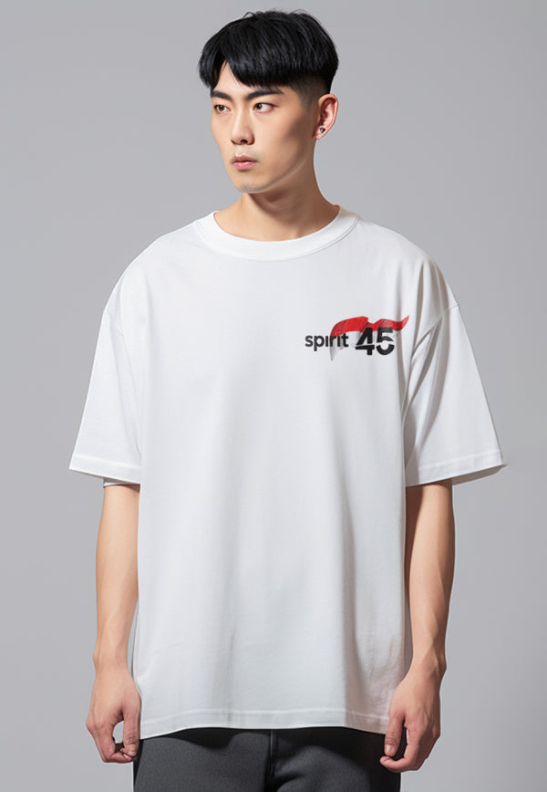 MTW90 Kaos Oversize Merah 17 Agustus Garuda "spirit 45" putih