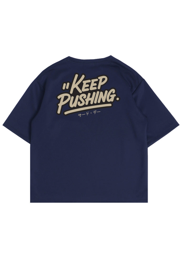 MTX07 Kaos Oversize Gym ScubaLux "keep pushing" navy