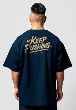 MTX07 Kaos Oversize Gym ScubaLux "keep pushing" navy