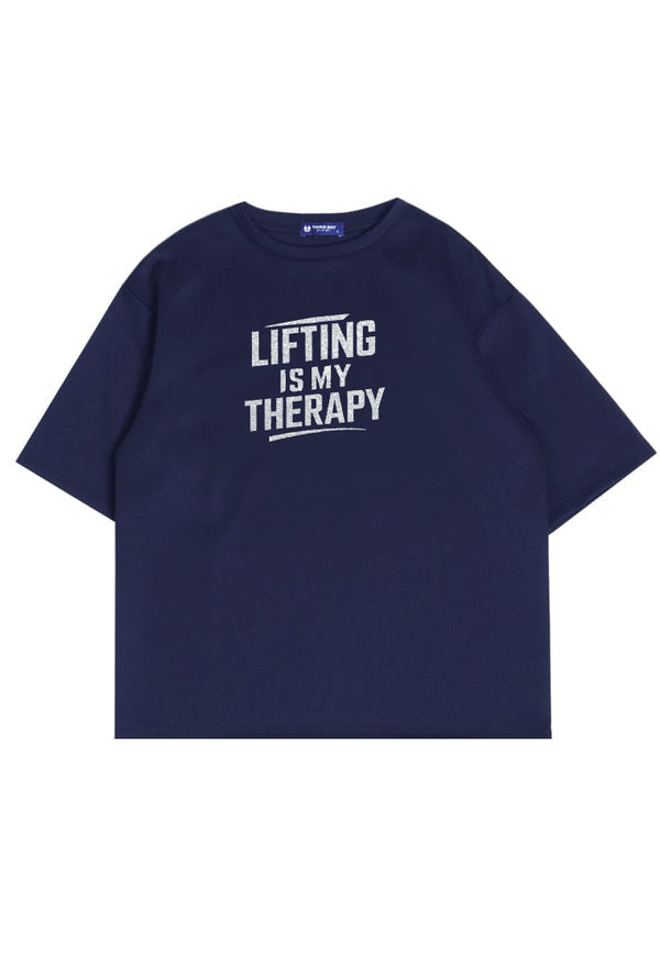 MTX14 Kaos Oversize Gym Scubalux "lifting is my theraphy" navy