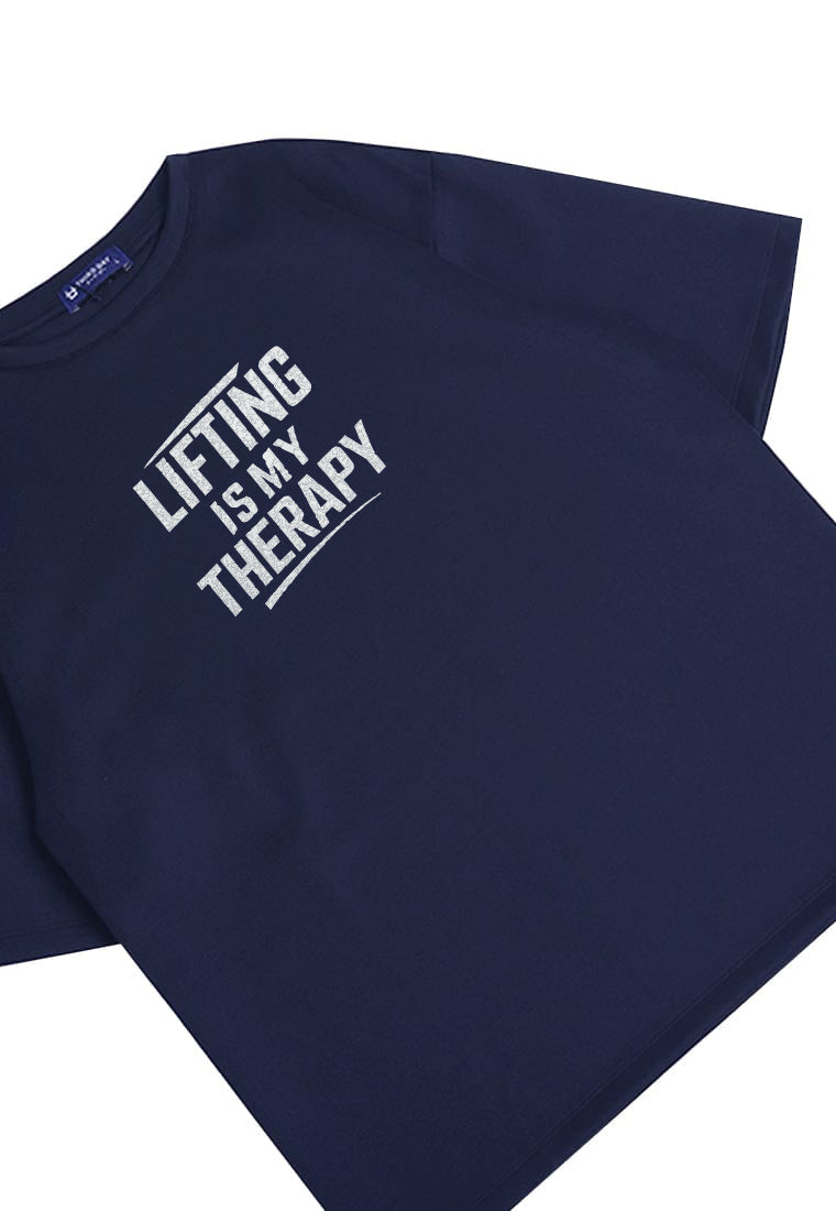MTX14 Kaos Oversize Gym Scubalux "lifting is my theraphy" navy