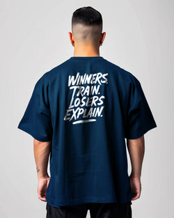 MTX25 Kaos Oversize Gym Scubalux "winners train losers explain" navy