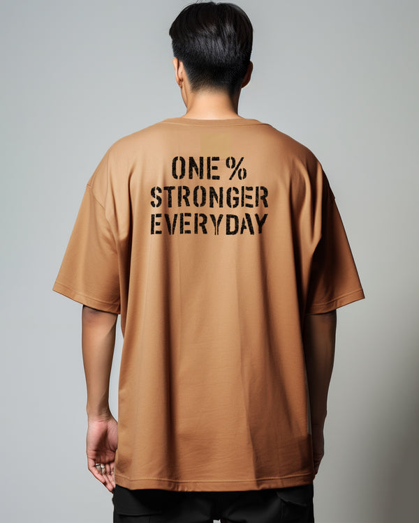 MTX29 Kaos Oversize Gym Scubalux "one % stronger" khaki