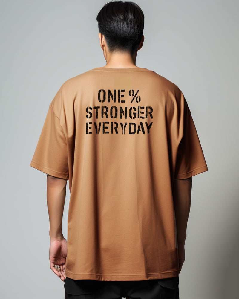 MTX29 Kaos Oversize Gym Scubalux "one % stronger" khaki