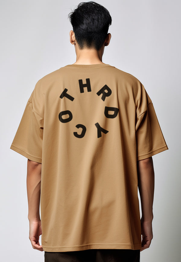 MTX33 Kaos Oversize Bahan Tebal Scubalux "thryco rounded" khaki