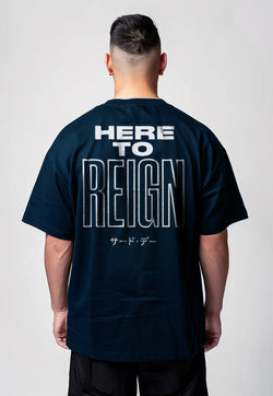 MTX45 Kaos Oversize Gym ScubaLux "here to reign" navy