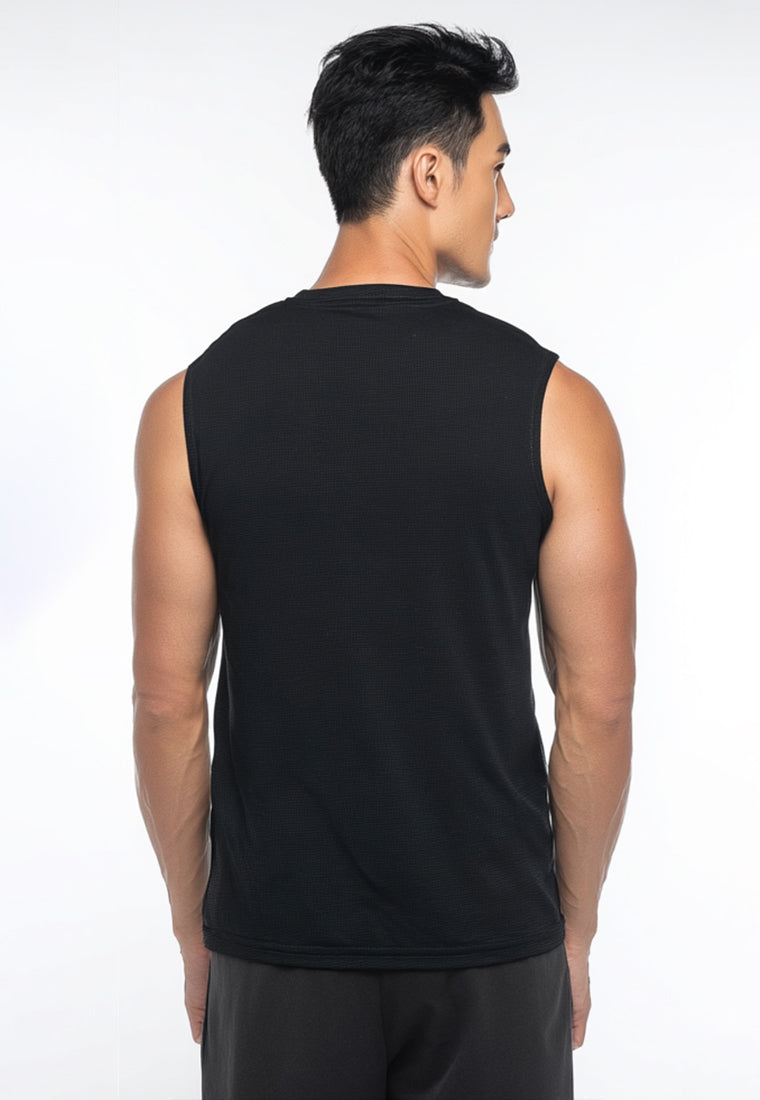 MTX48 Kaos Sleeveless Pria Tema Gym "just keep lifting" instacool SVN hitam