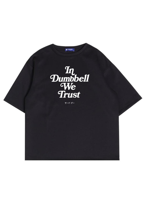 MTX50 Kaos Oversize Gym Scubalux "in dumbbell we trust" hitam