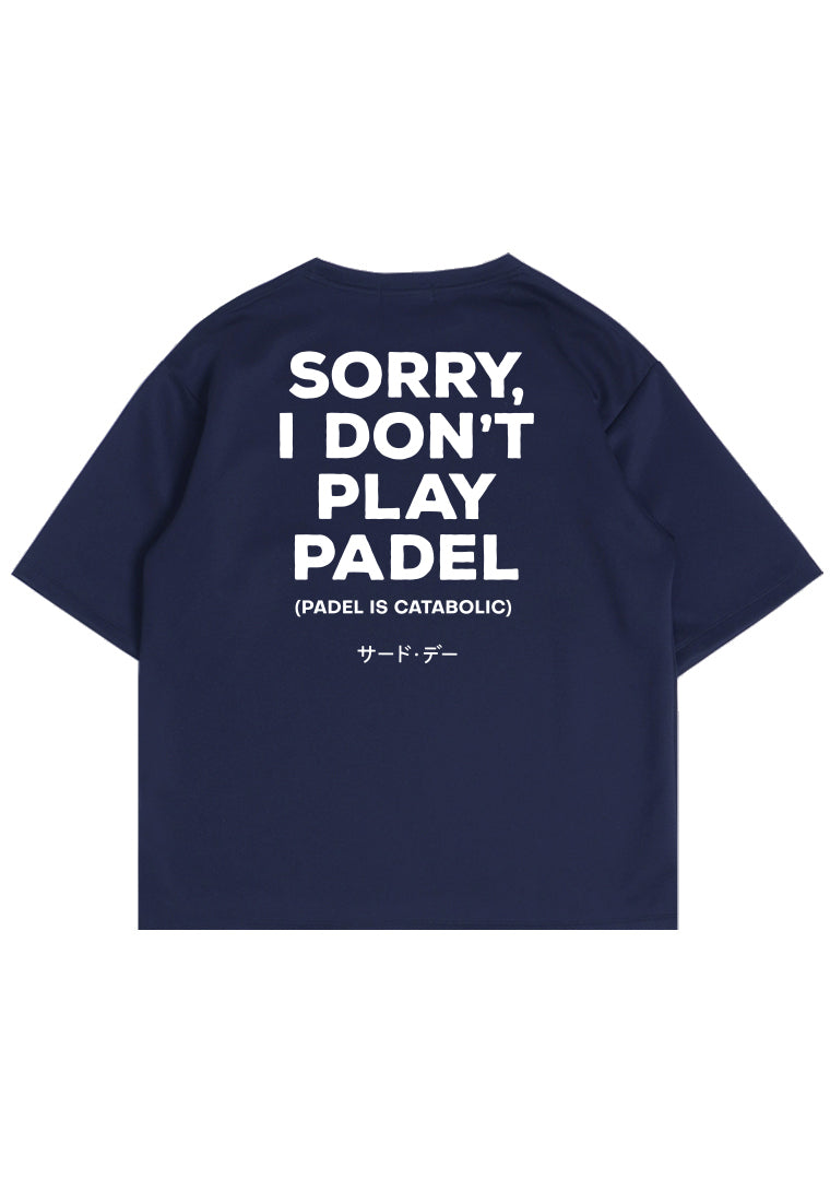 MTX53 Kaos Oversize Gym Unisex Scubalux "dont padel" navy
