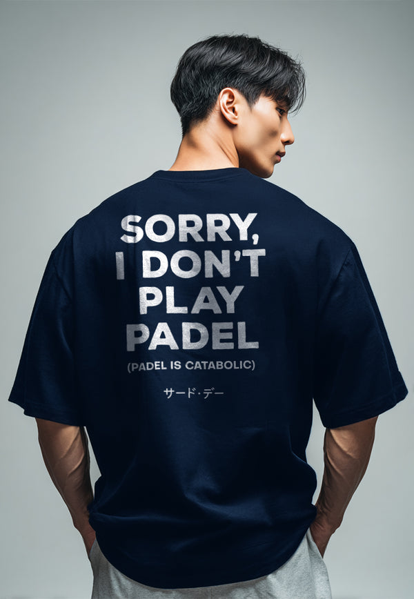 MTX53 Kaos Oversize Gym Unisex Scubalux "dont padel" navy
