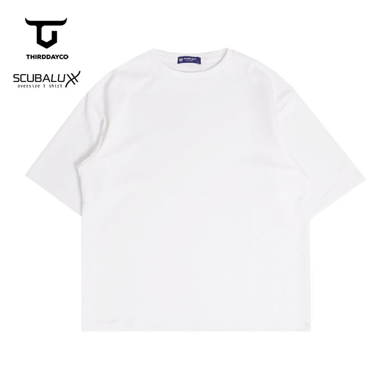 MTX64 Kaos Cewek Oversize Gym Scubalux "strong is luxury" putih