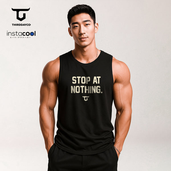 MTX67 Singlet Gym Pria Thirdday SVN "stop at nothing" hitam