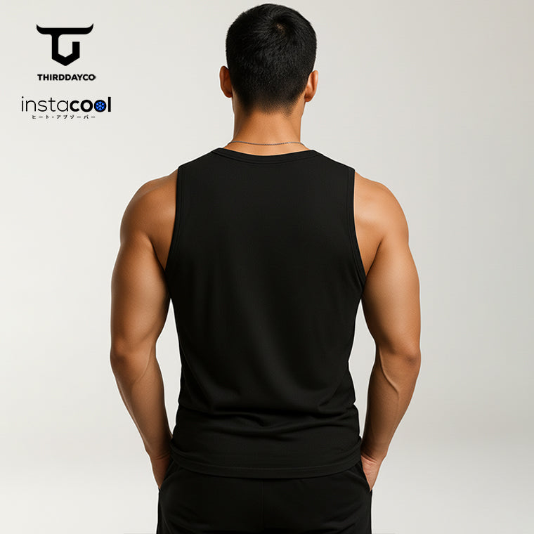 MTX67 Singlet Gym Pria Thirdday SVN "stop at nothing" hitam