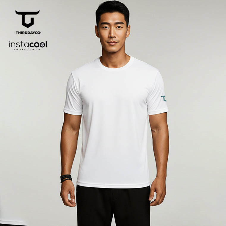 MTX70 Kaos Gym Pria Fitness Tangan Pendek Instacool "trust the process" putih