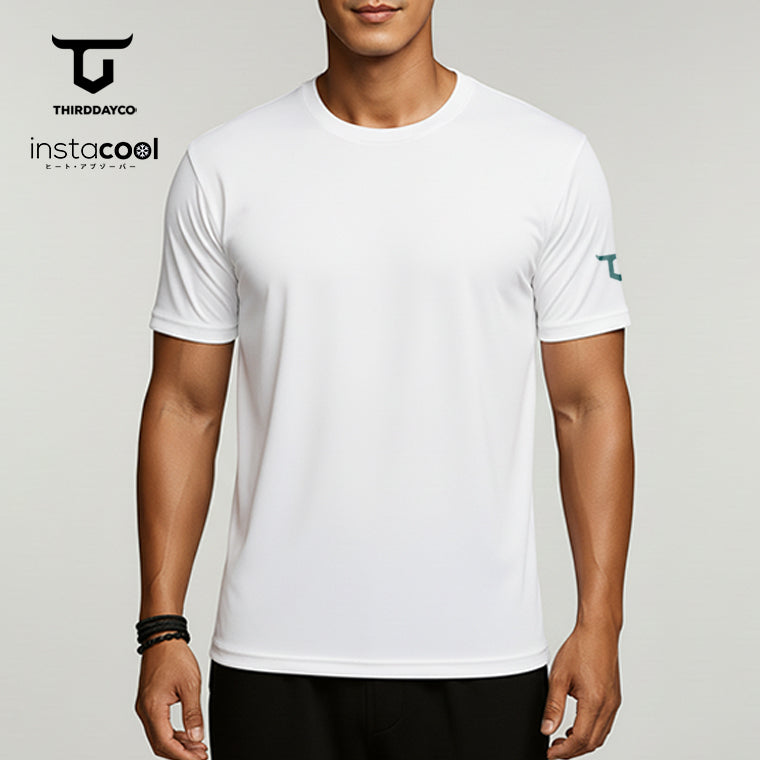 MTX70 Kaos Gym Pria Fitness Tangan Pendek Instacool "trust the process" putih