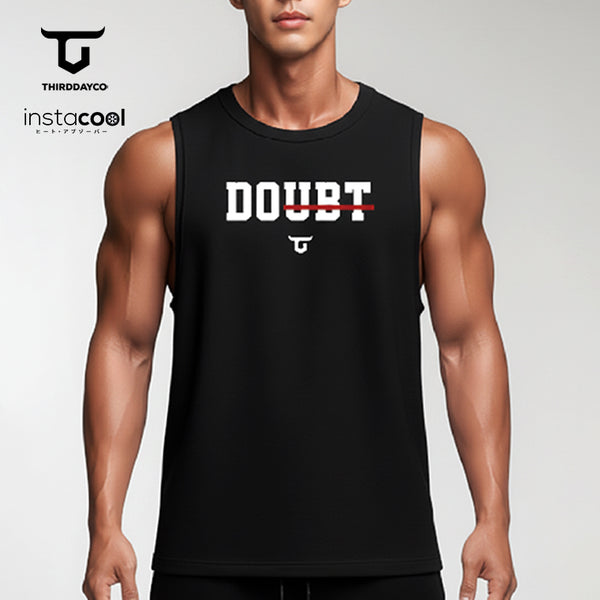 MTX73 Kaos Singlet Gym Pria SVN Instacool "doubt" hitam