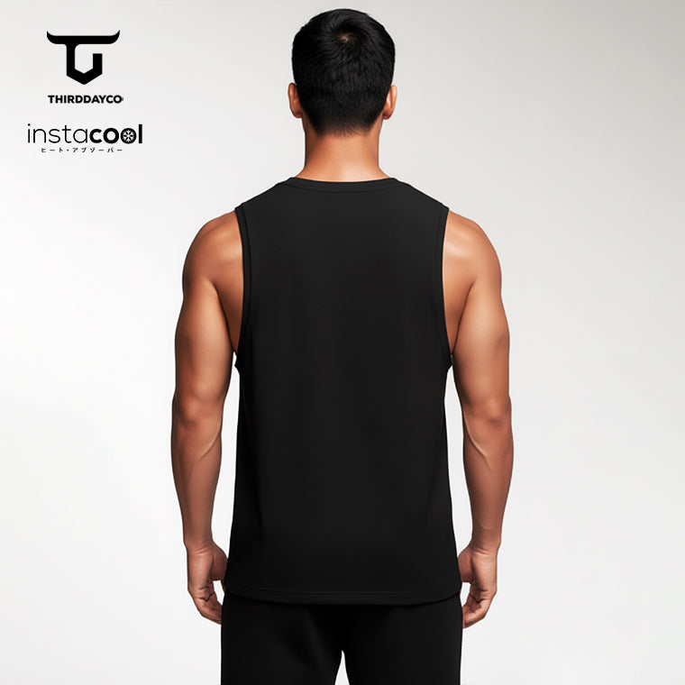 MTX73 Kaos Singlet Gym Pria SVN Instacool "doubt" hitam