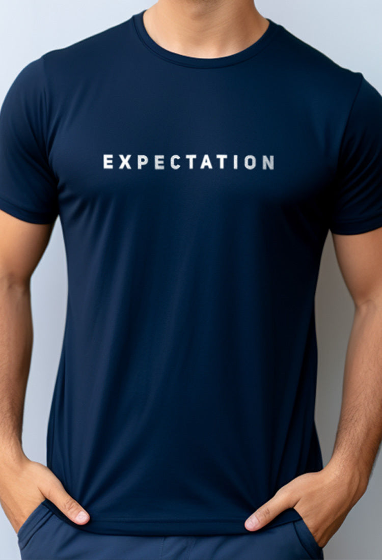 Nade NTB74 Kaos Pria Tangan Pendek Ringan Anti Kusut Expectation Navy