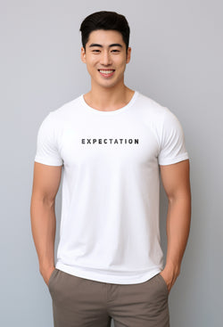 Nade NTB82 Kaos Pria Tangan Pendek Ringan Anti Kusut Expectation Putih