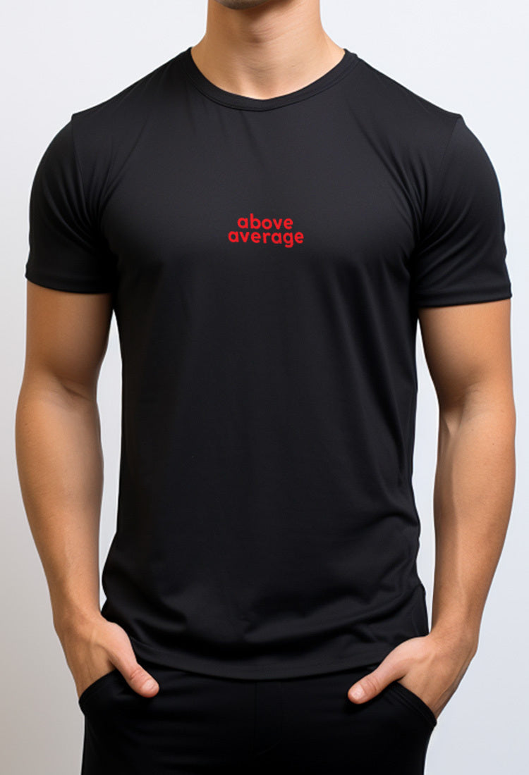 Nade NTB88 Kaos Pria Tangan Pendek Ringan Anti Kusut Red Above Average Black