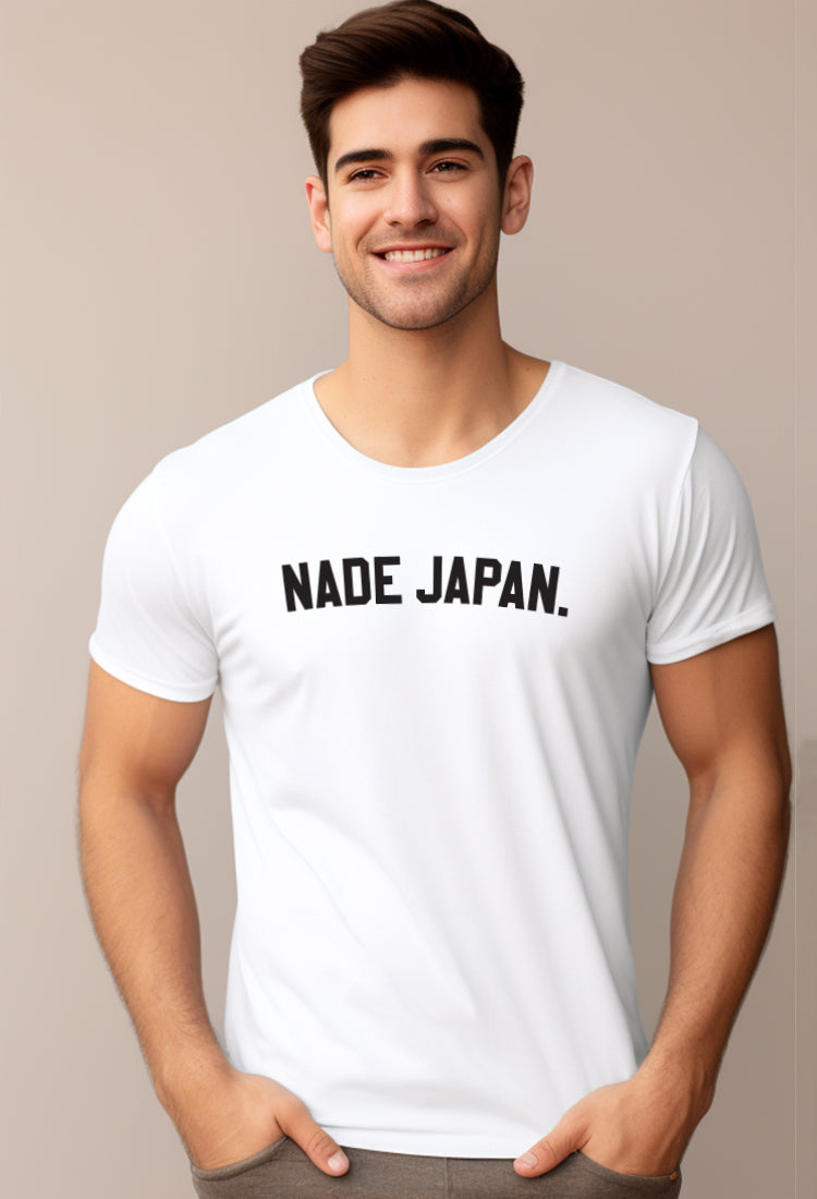 Nade NTC08 kaos pria tangan pendek nade japan dateng putih