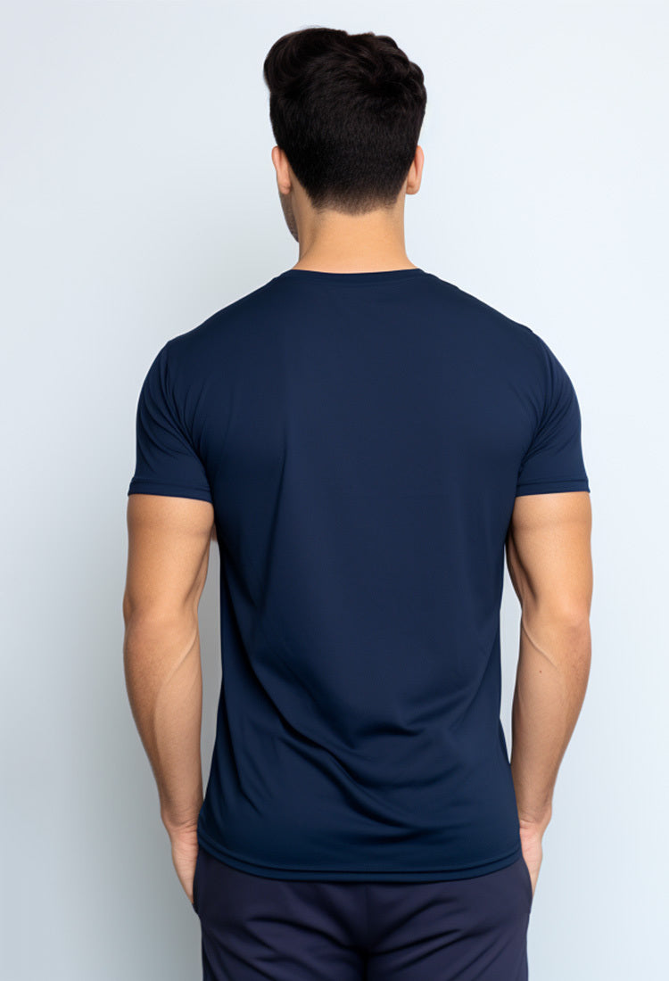 NTC61 kaos ringan anti kusut stretch nade N navy