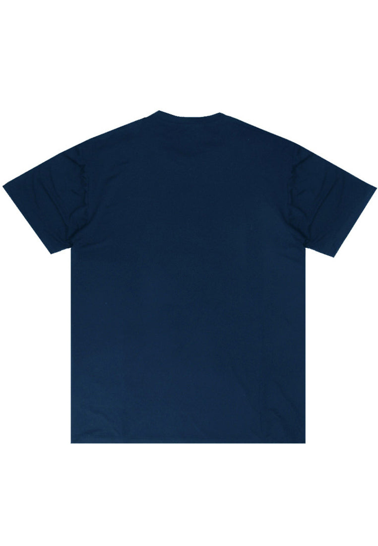 NTD40 Nade kaos pria lentur simple murah ketat keren untuk travelling slimfit stretch body "sooner or later" navy